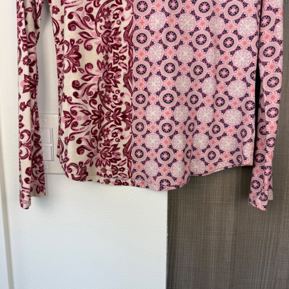 Sundance Pink Celebration Long Sleeve Tee Embroidered - Picture 11 of 13